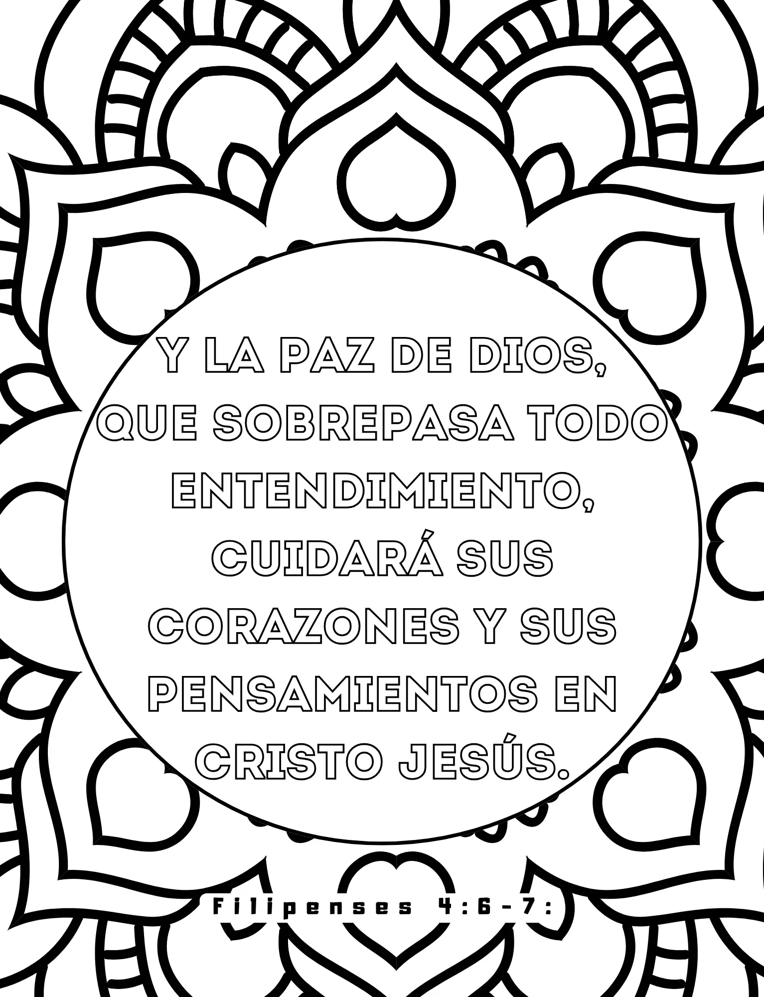 frases bíblicas para colorear