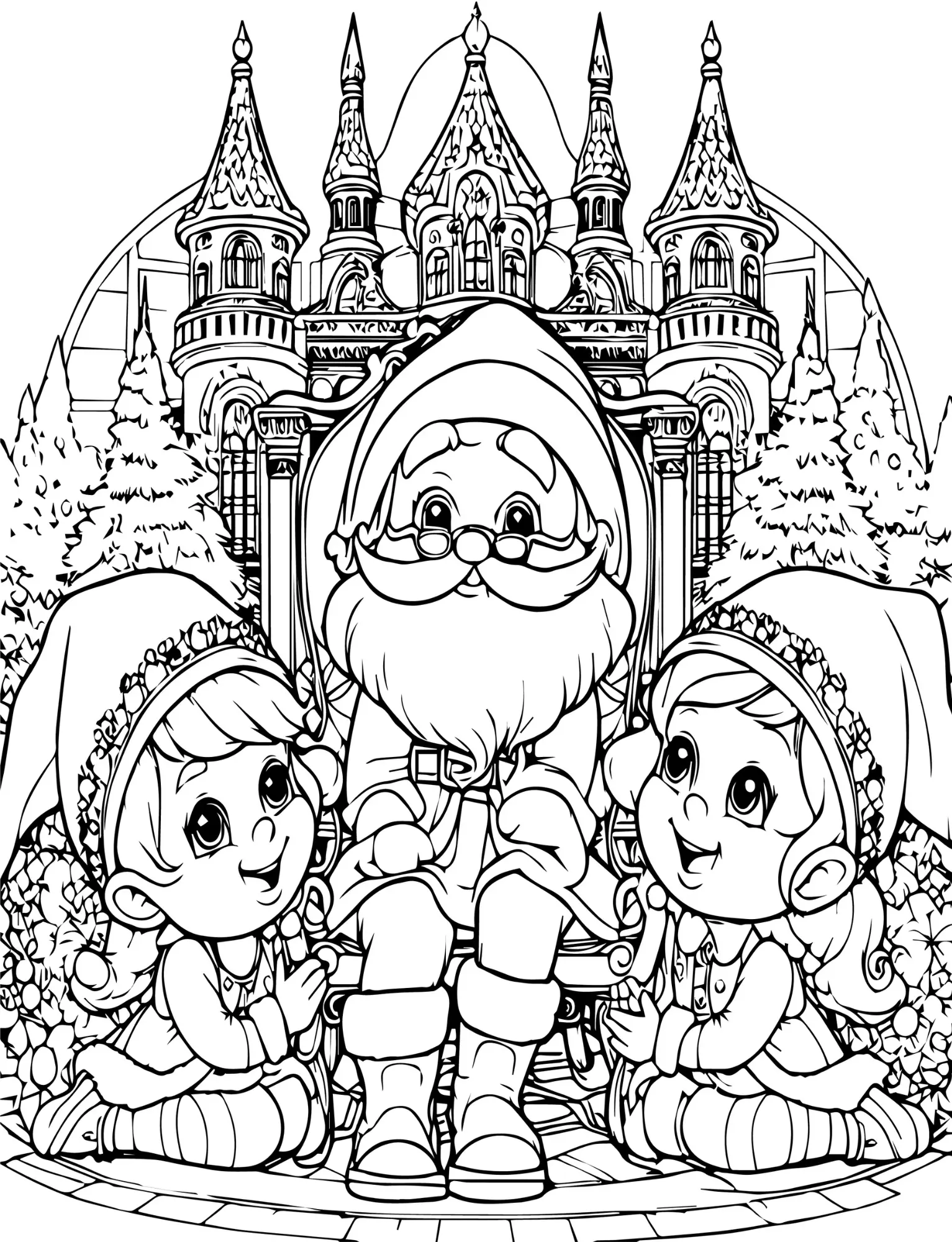 Niño coloreando libro de gnomos